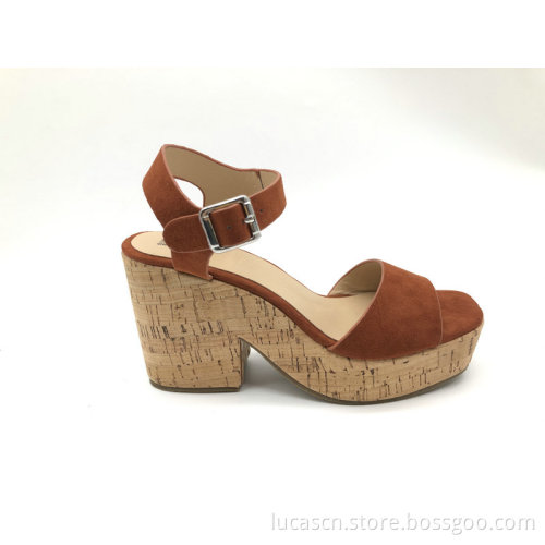 chunky heel platform sandal for women